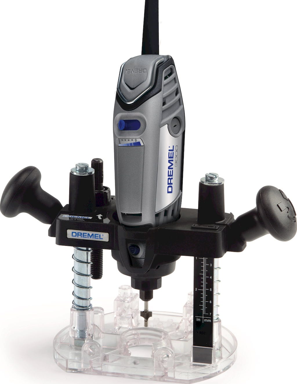 Dremel  Dremel Oberfräsen-Vorsatz    Verwandle dein Dremel Multifunktionswerkzeug in eine frei führbare Oberfräse!