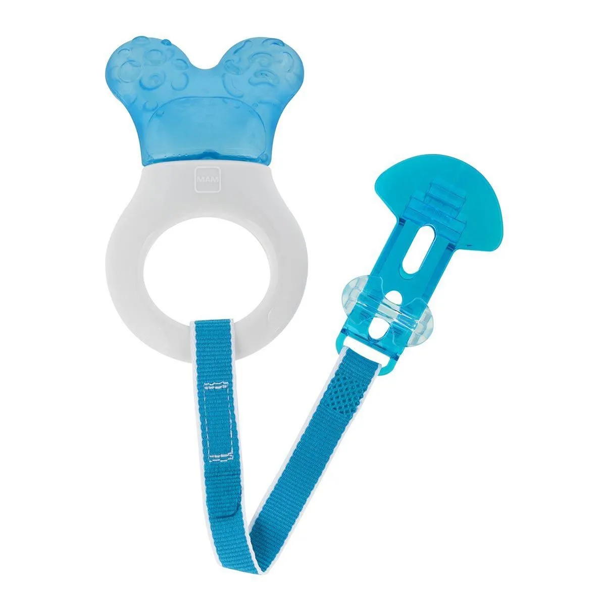 Mam Baby Anneau de Dentition et Attache - Bleu