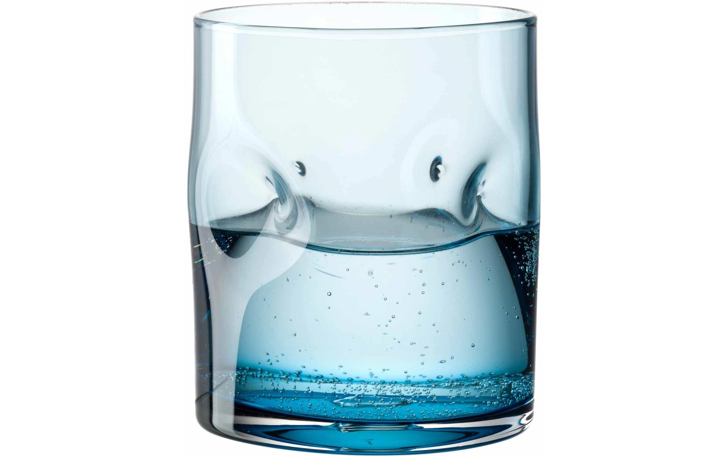 Trinkglas Vesuvio 300 ml, 4 Stück, BlauWhiskybecher-Set
