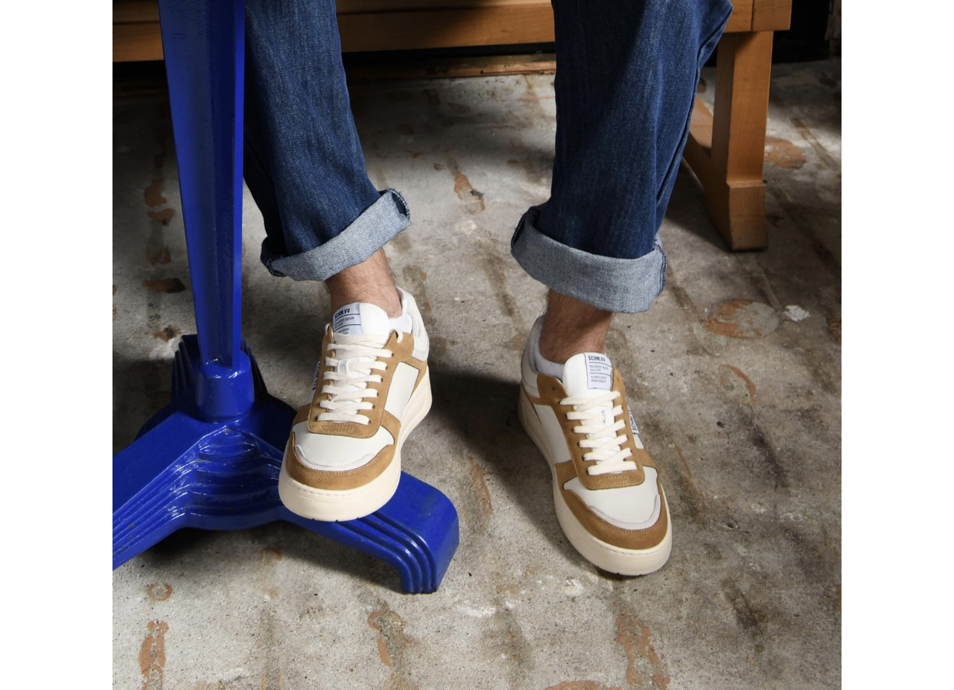 Smatch sneaker camel blanc
