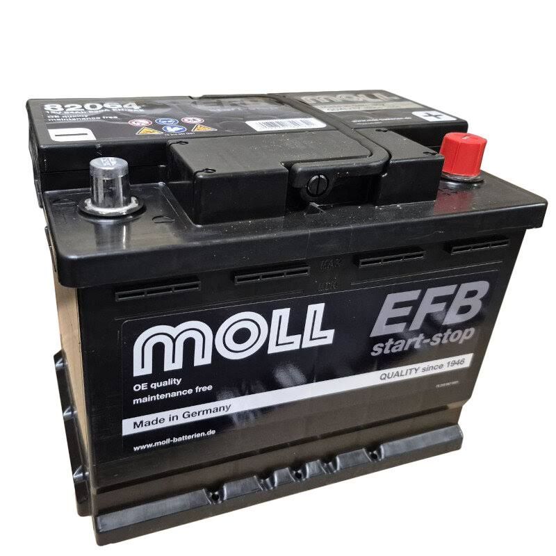 MOLL 82064 start stop EFB Starterbatterie 12V 64Ah 620A EN