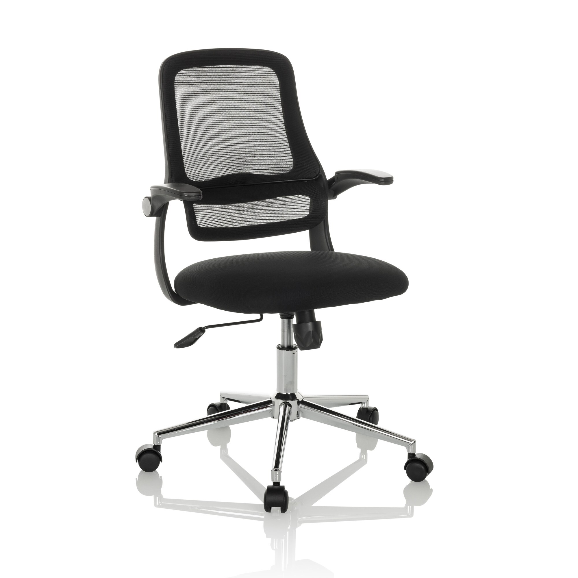 Home Office Bürostuhl MIKO B ECO Stoff/Netzstoff mit abklappbaren Armlehnen hjh OFFICE