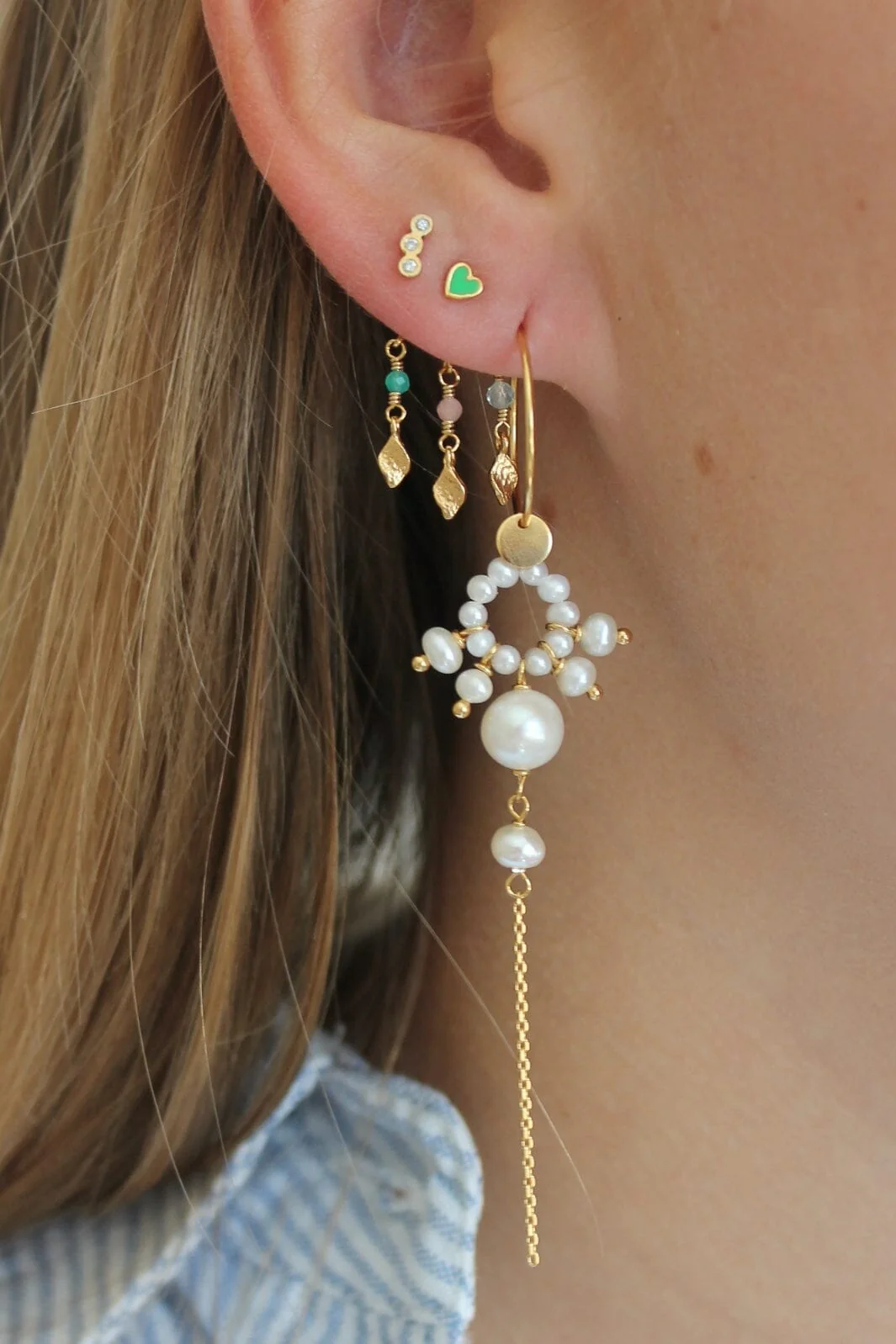 Stine A Three Dots Earring Goldenen
