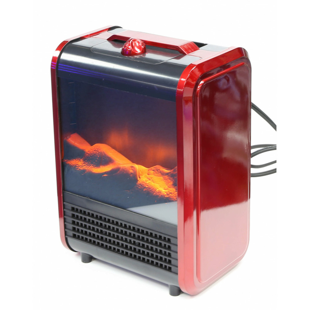 Cheminée rouge - cheminée portable et compacte - rouge - adulte