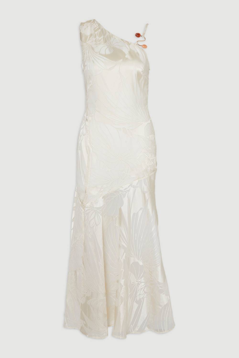 KarenMillen Robe Longue Asymétrique Tissée Tall Devoure avec Détails de Finition