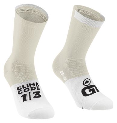 Chaussettes Unisexe Assos GT C2 Beige/Blanc