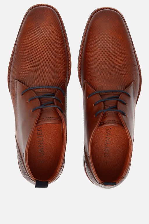 Van Lier Veterboots Amalfi cognac Leer