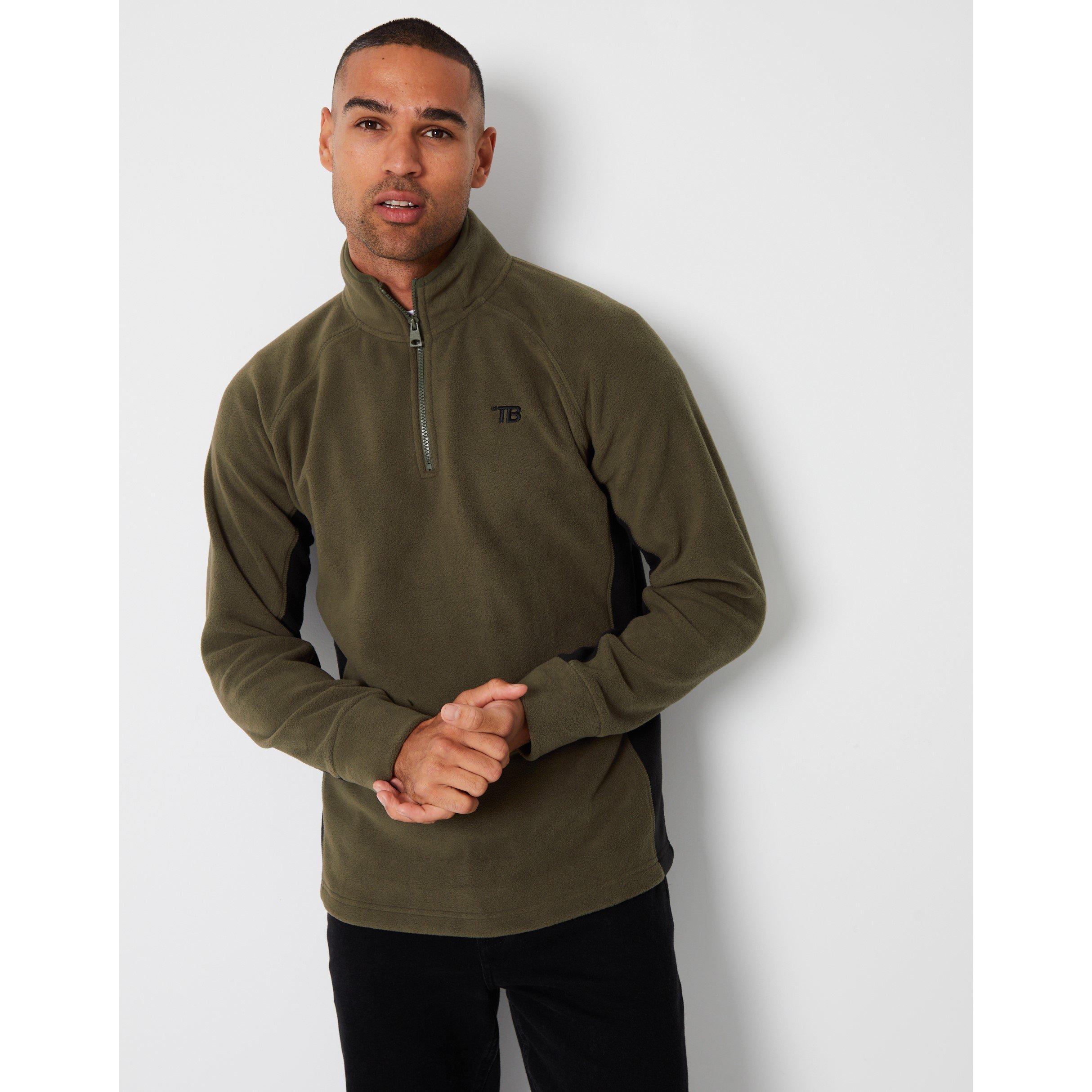 Threadbare Contrast Side Panel Fleece Top Mens