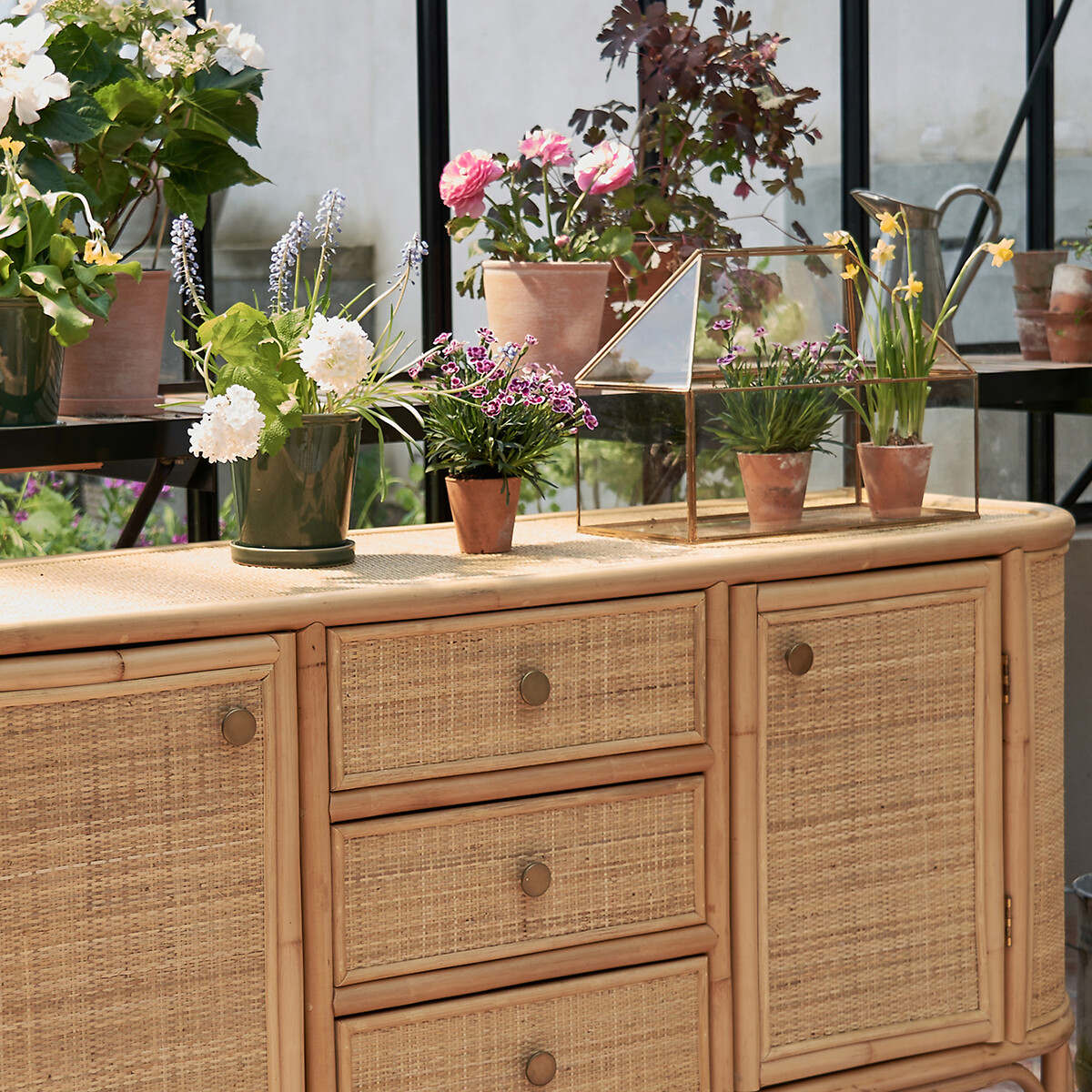 LA REDOUTE INTERIORS<br>Estufa de vidro e latão, Uyova