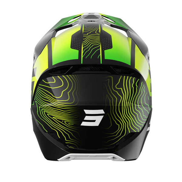 Shot - Casque enfant Furious Kid Apex Noir / Blanc / Jaune fluo / Brillant
