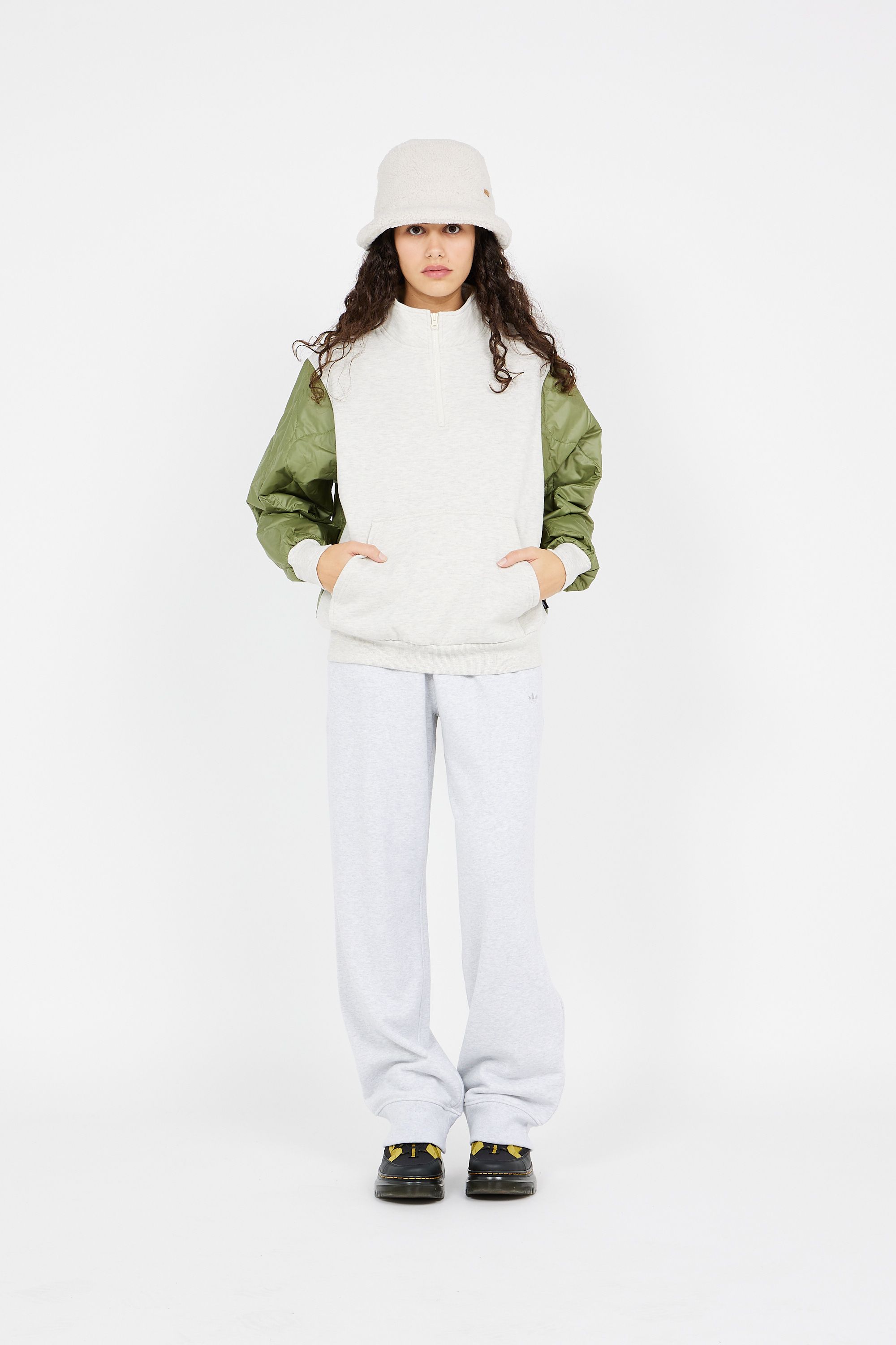 VANS Sweat PEAKE MOCK HALF ZIP AMUS DBEIG Beige