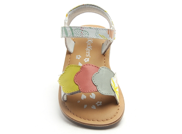 Kickers nu pieds enfant dyastar blanc