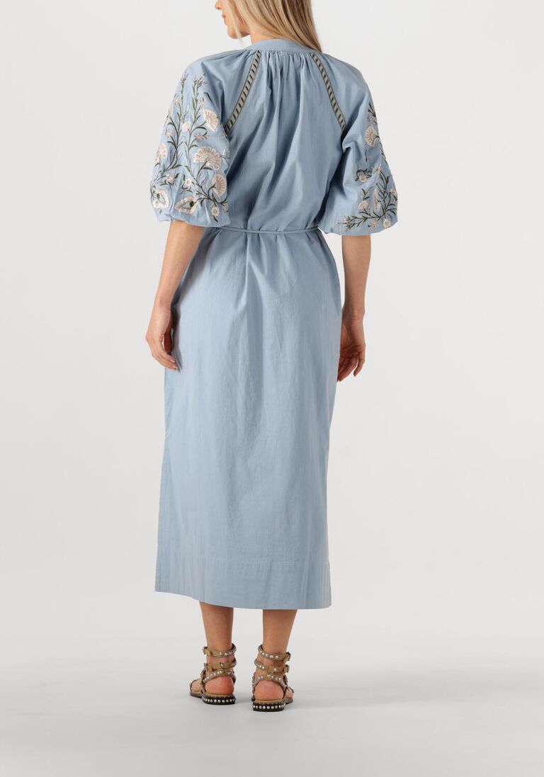 lichtblauwe aimee the label maxi jurk miranda