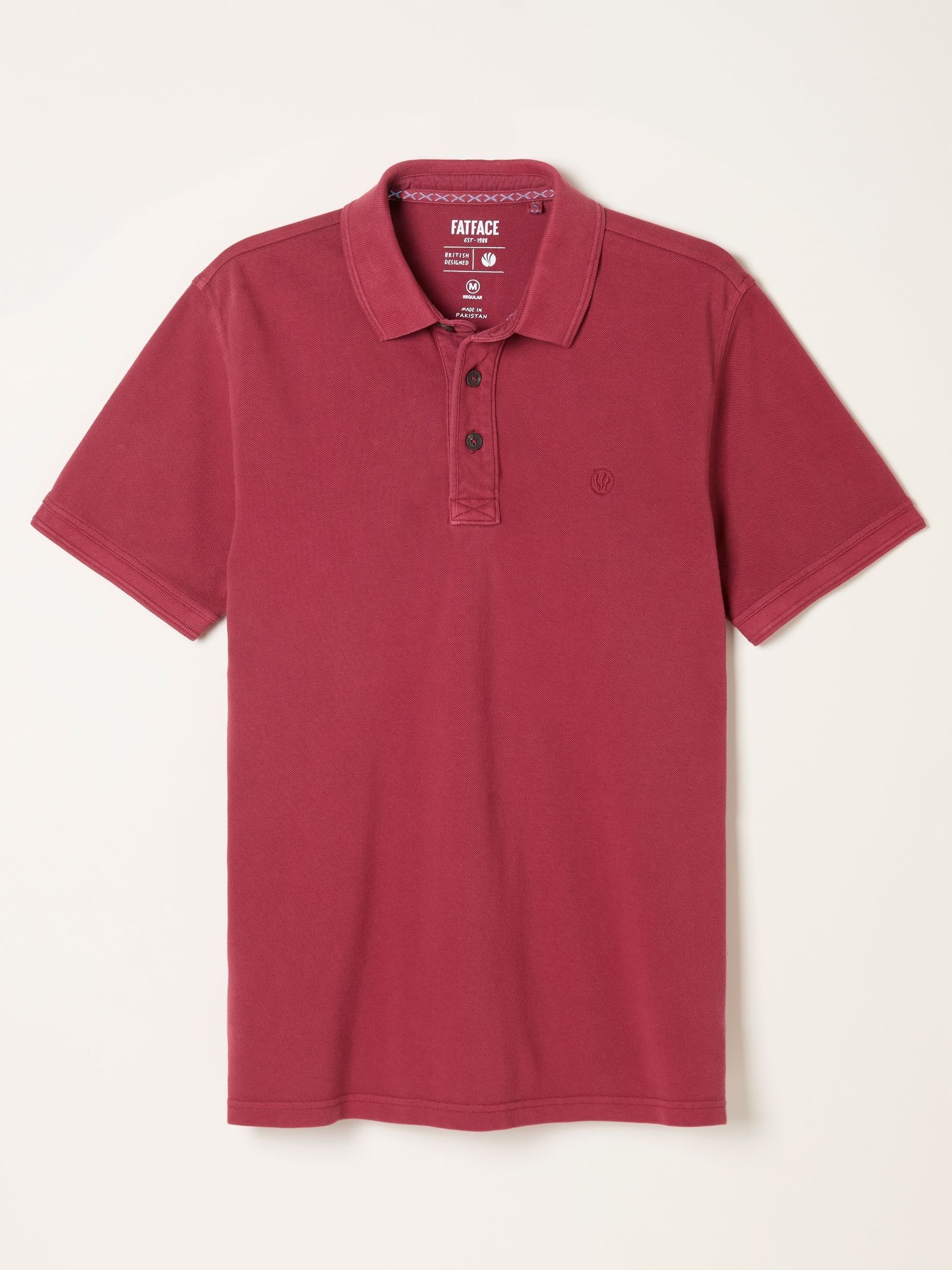 Bessenrood - FatFace - Piqué polo met korte mouwen