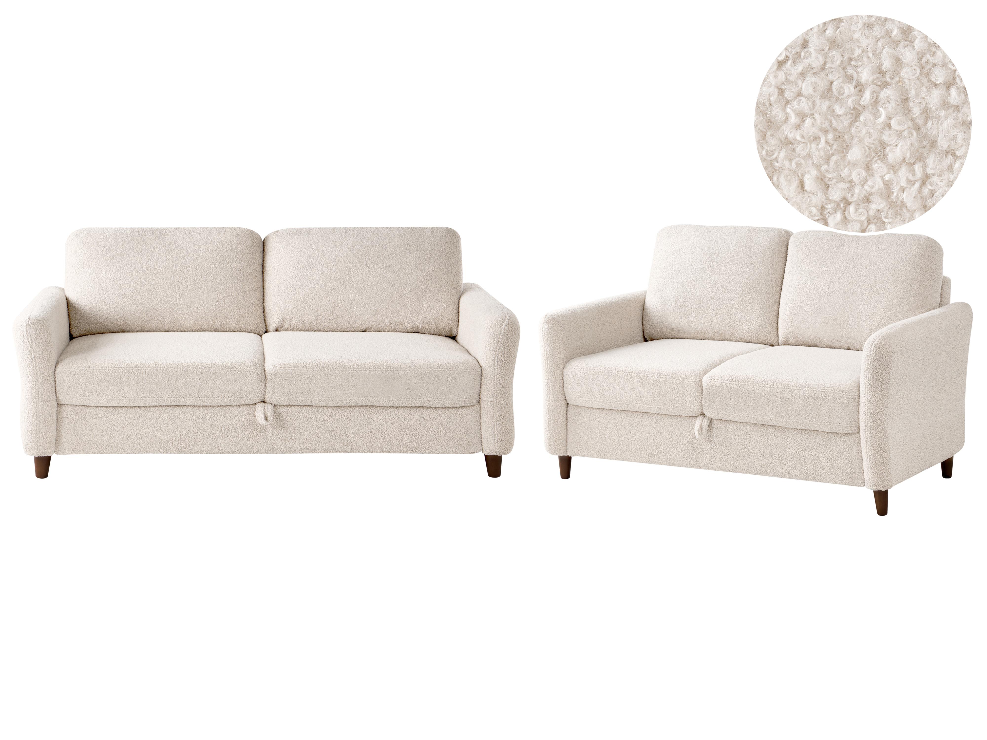 Bankenset 5-zits MARE Bouclé Beige