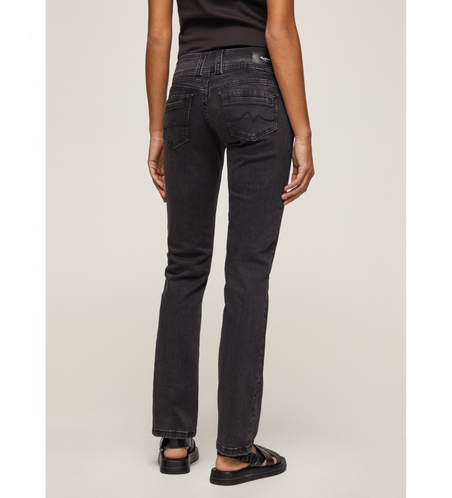 Calça jeans Pepe Jeans Gen corte regular preta