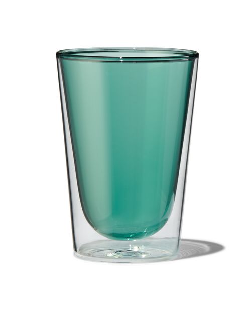 verre à double paroi 350 ml vert
