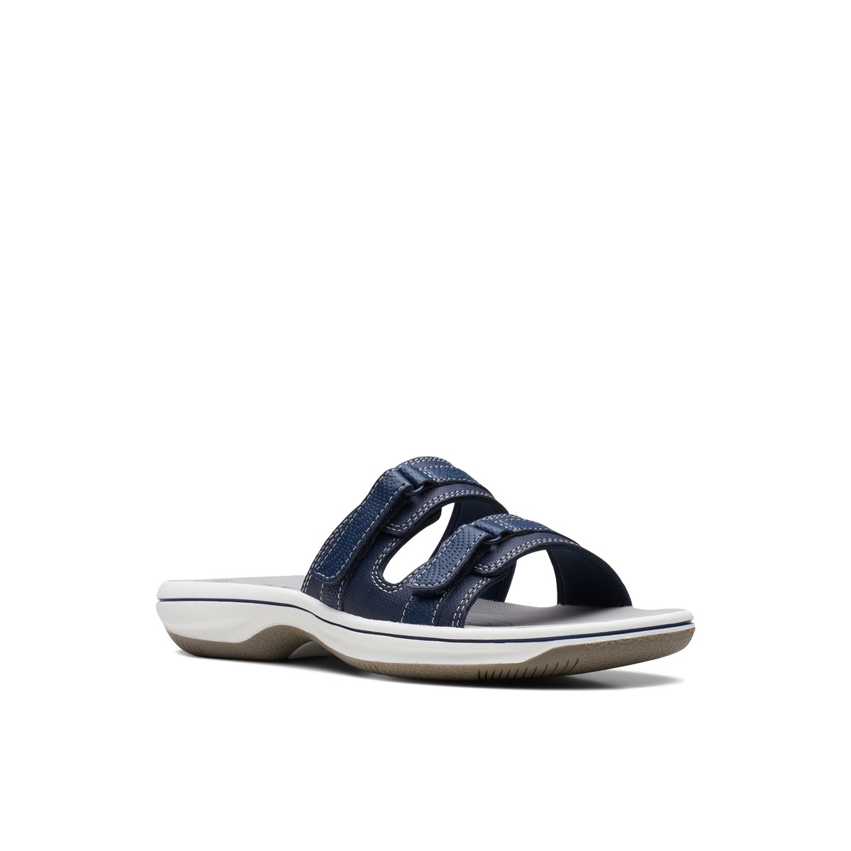 CLARKS-Breeze_piper-Sandales à glissière - Talon plat - Marine