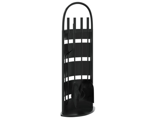 VIDAXL - Accessoires cheminée Set d’outils de cheminée 5 pcs 23x15x66 cm acier