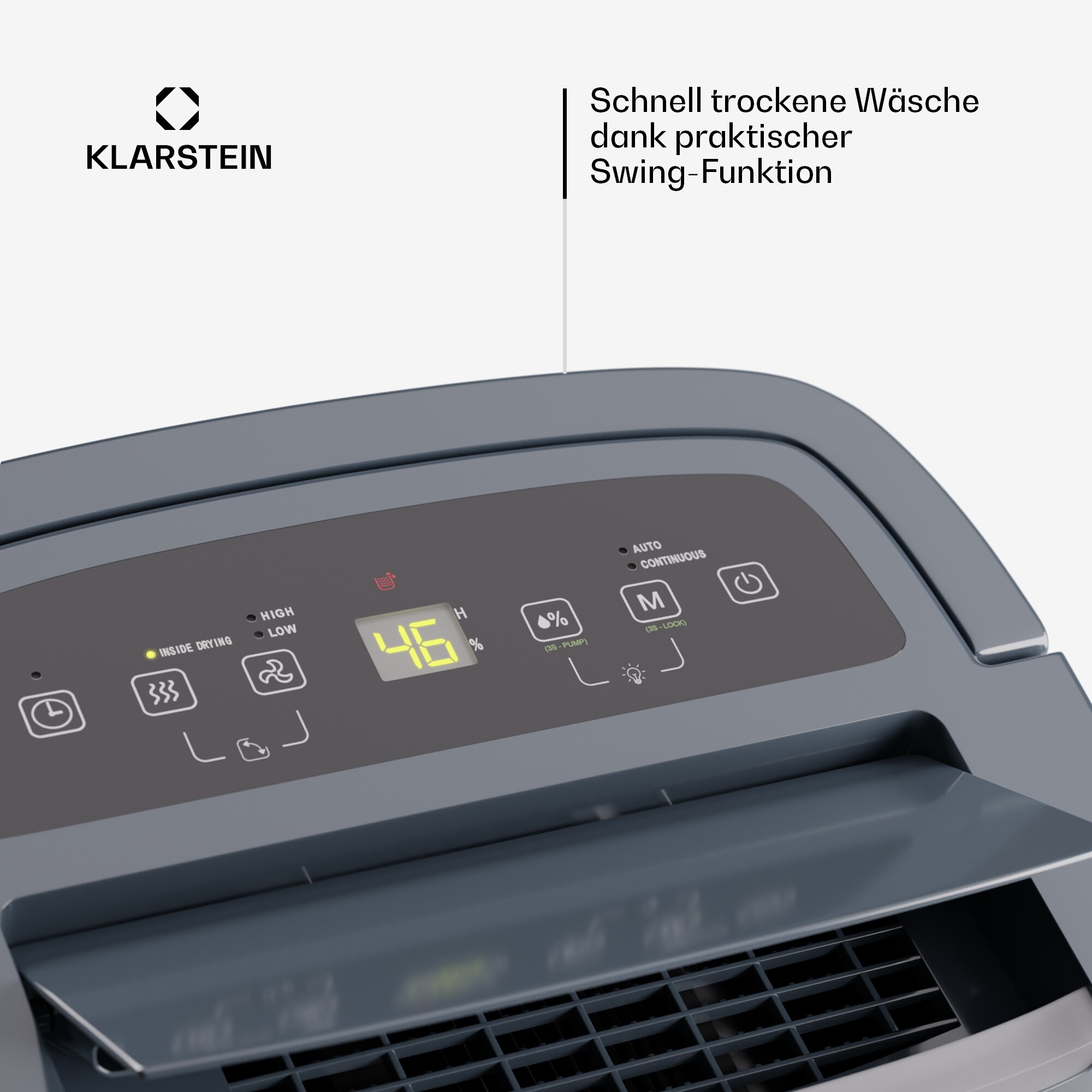 DryFy Connect 40 Luftentfeuchter WiFi Kompression 40l/d 35-45m² Anthrazit 40l/24h