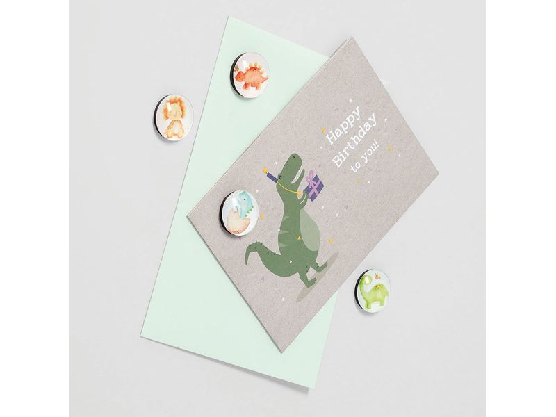 Zeller Present Magnete Dinos 4 Stück Magnetset
