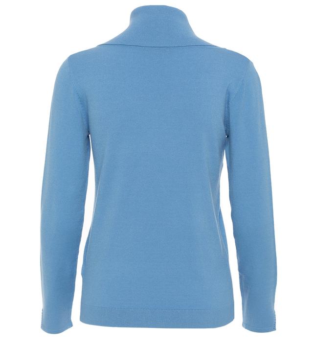 Feinstrick Pullover Zipkragen