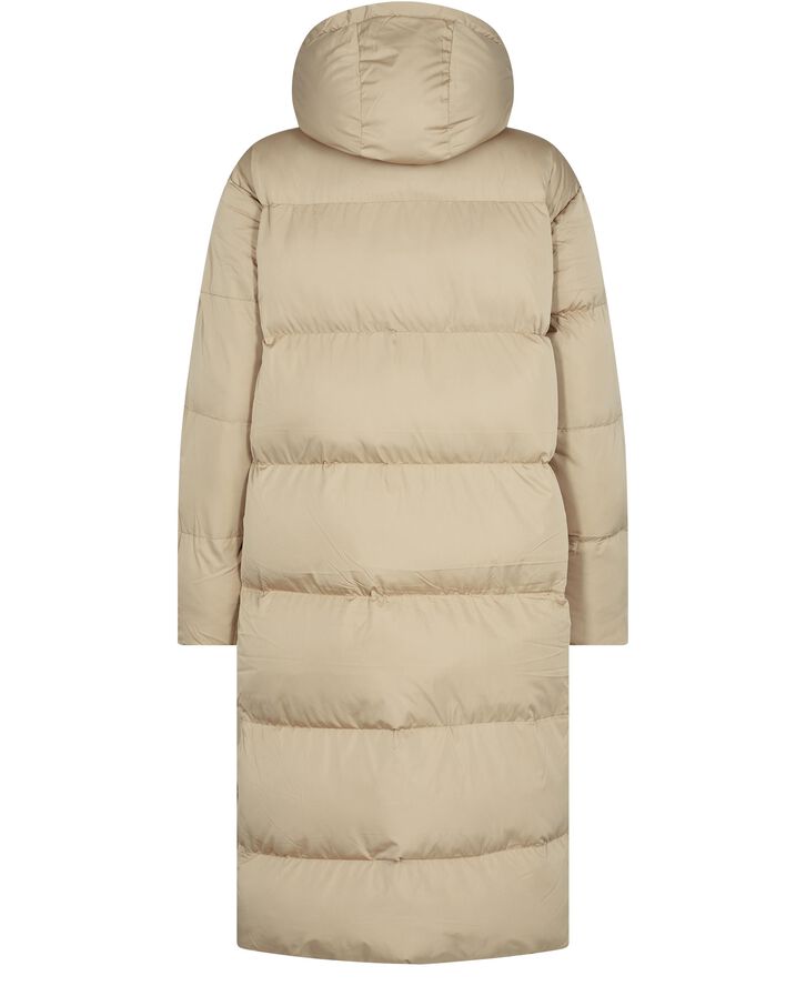 Superdry STUDIOS LONGLINE DUVET COAT Shaker beige