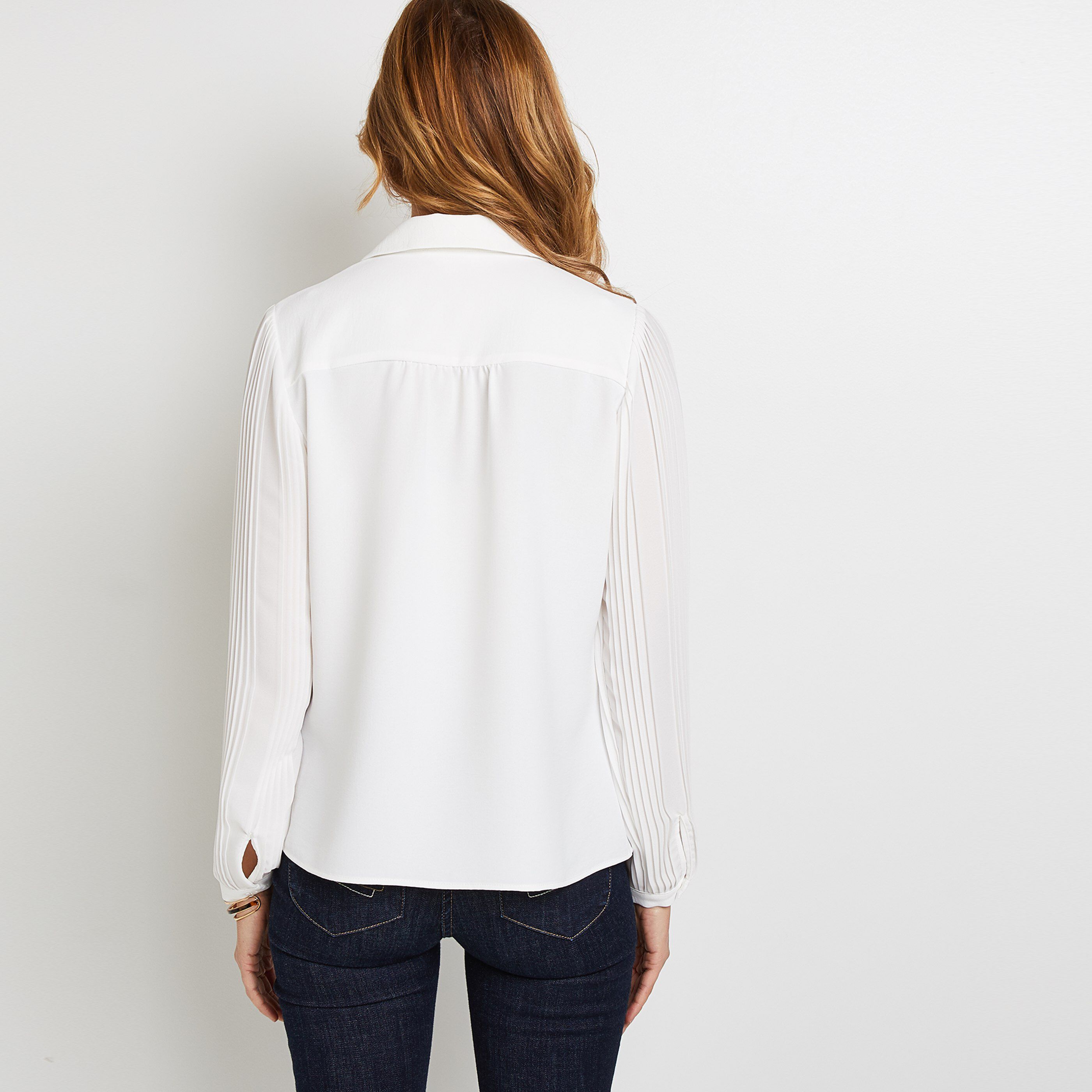 Chemise écru unie femme - ECRU