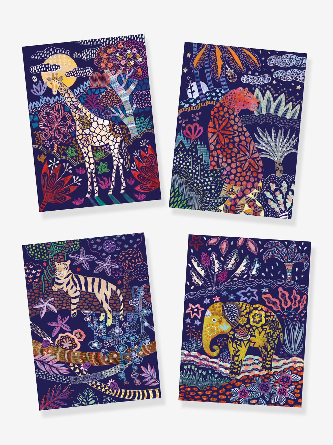 Cartões de raspadinha DJECO Violet Nature