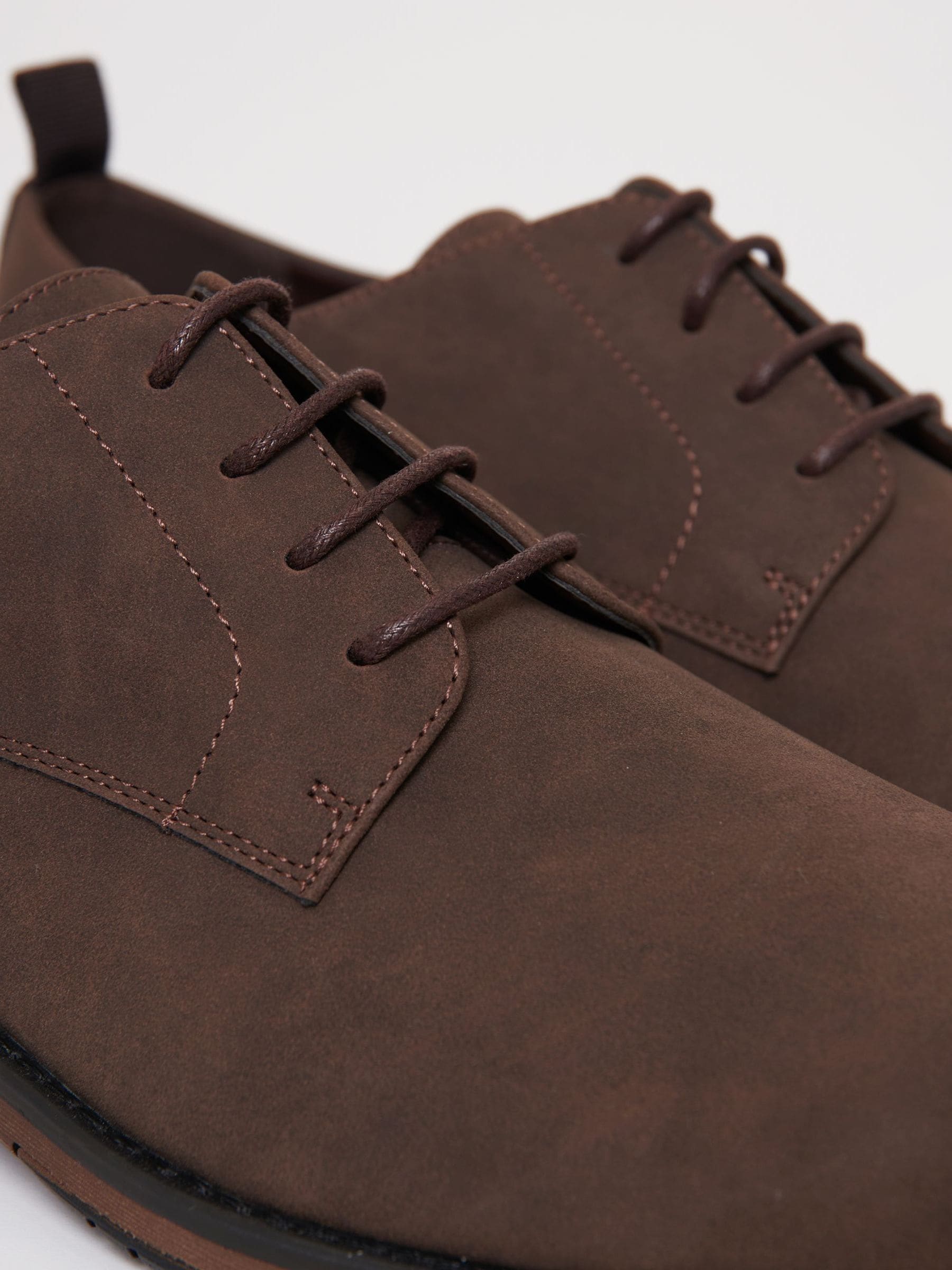 Bruin - Threadbare Faux Suede Derby Shoes