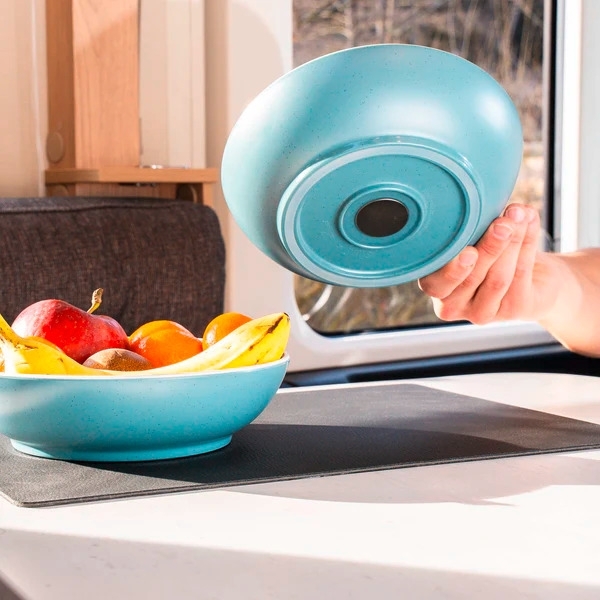 Silwy Brunner Dolomit Magnet-Geschirrset Kunststoff 11-teilig für 2 Personen blau