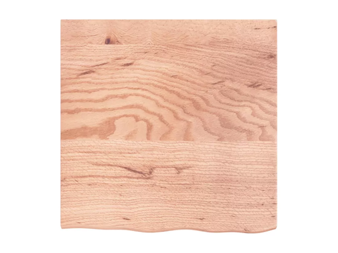 Comptoir de salle de bain marron clair 60x60x2 cm bois traité