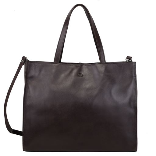 Adax Bea Håndtaske, Dark Brown