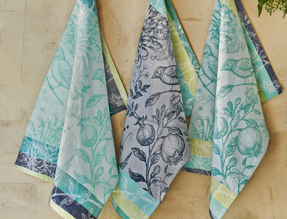 Lot de 3 torchons jacquard-Bergeronnette