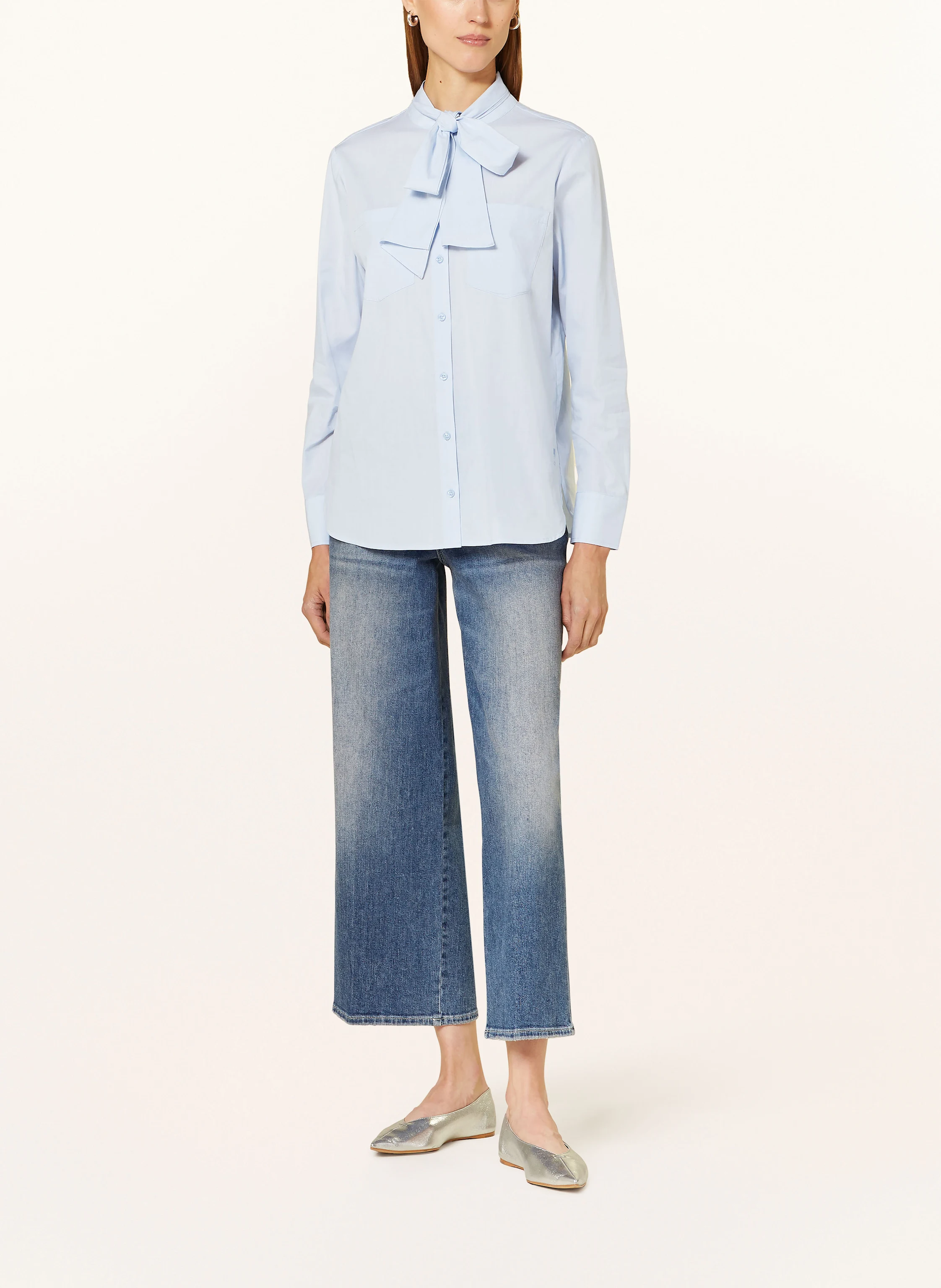 comma casual identity Bluse mit abnehmbarer Schluppe