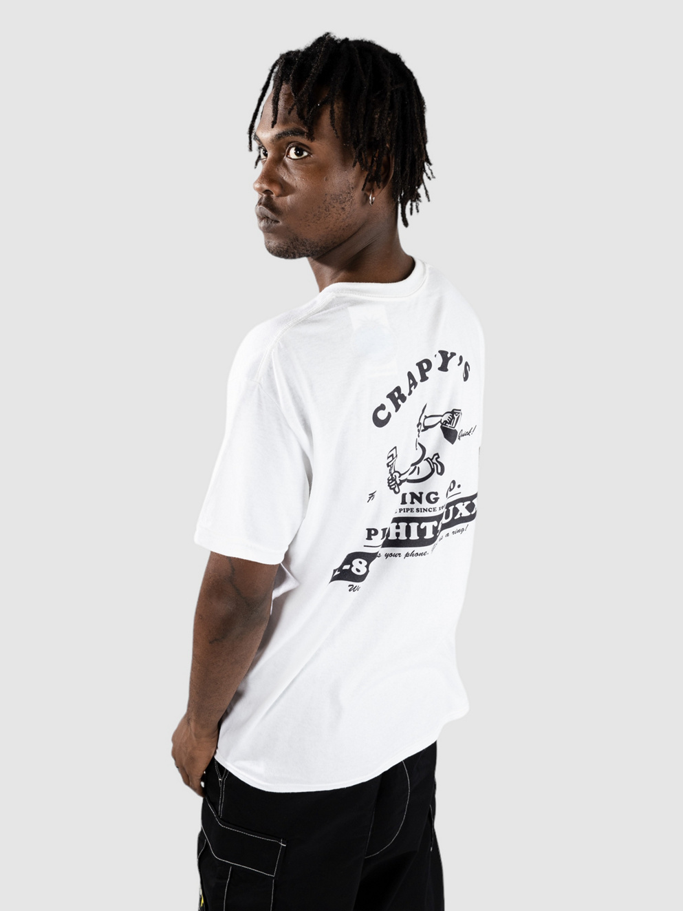 A.LAB Crappy's Plumbing Co. T-Shirt white