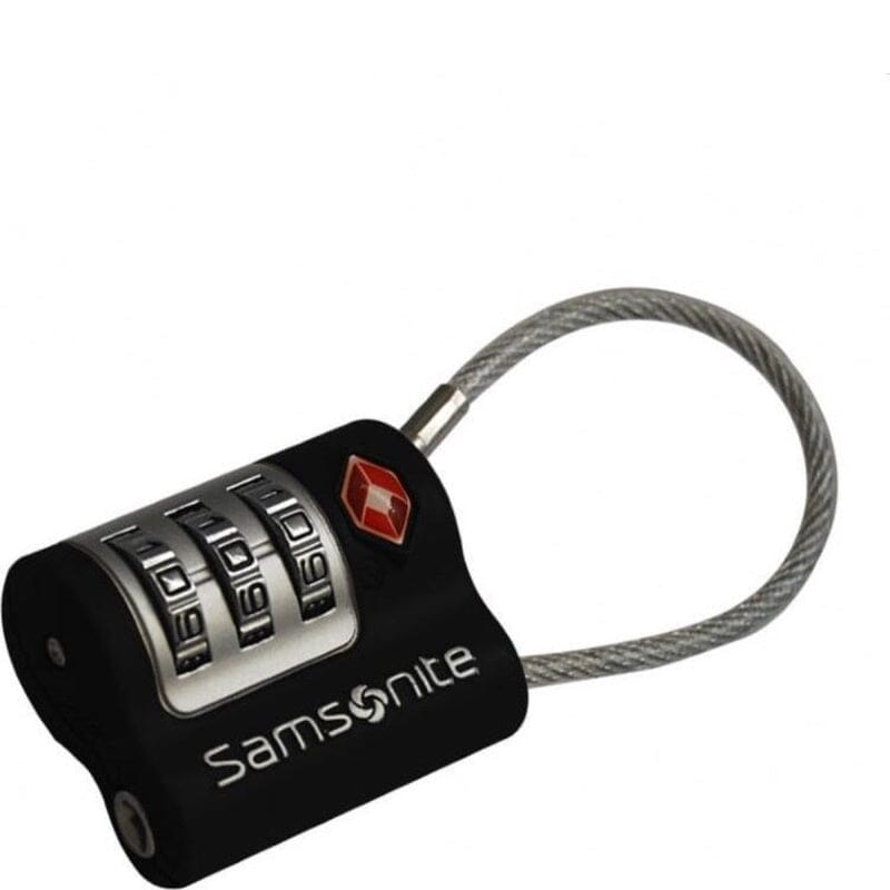 Samsonite Travel Accessoires TSA Cijferslot met Kabel Black