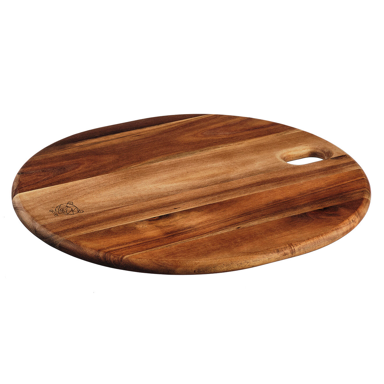 Bjorn Planche à découper en bois d'acacia Elin bois vernis - 35x31x1 cm
