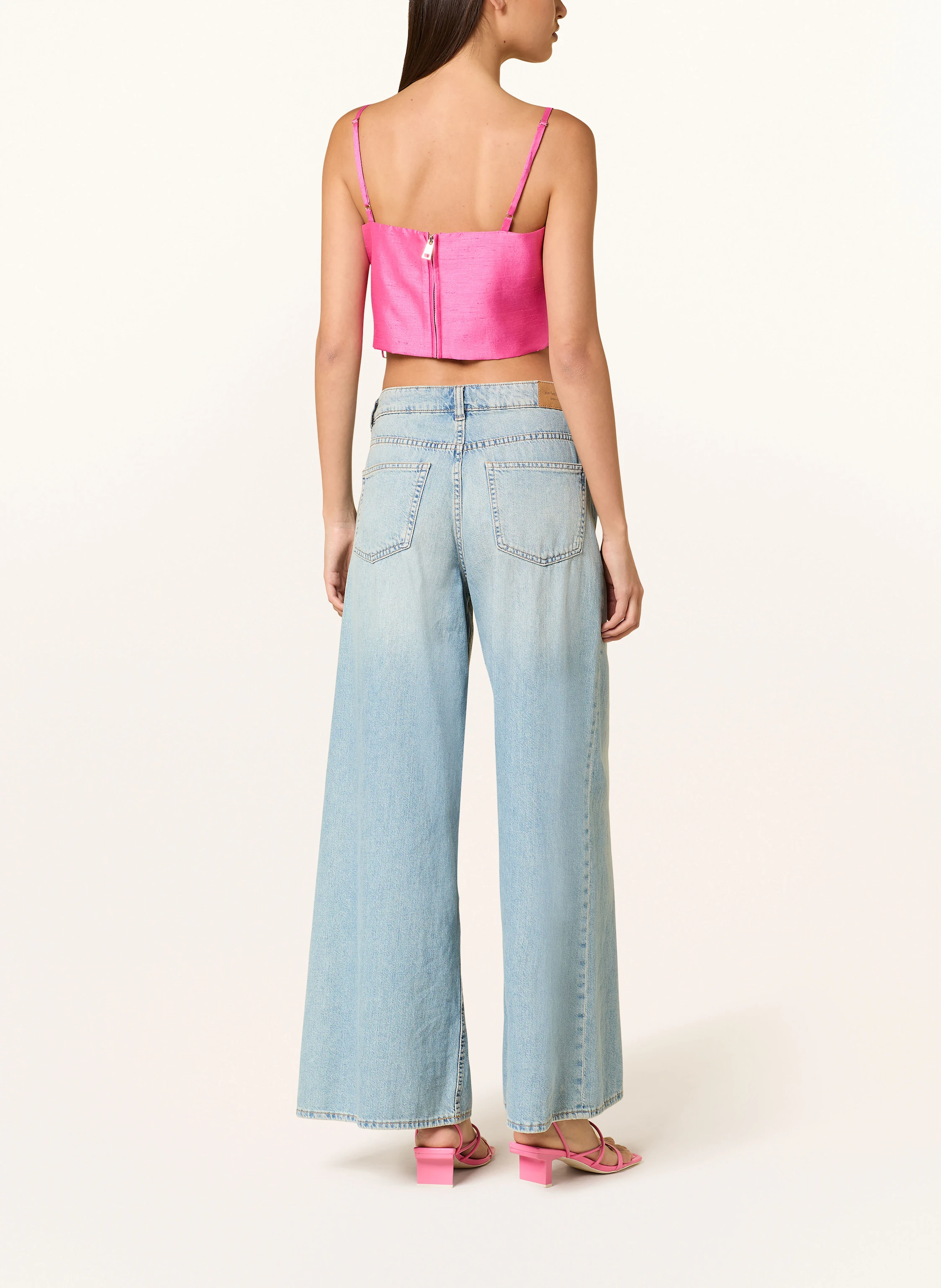 LIU JO Cropped-Top aus Satin