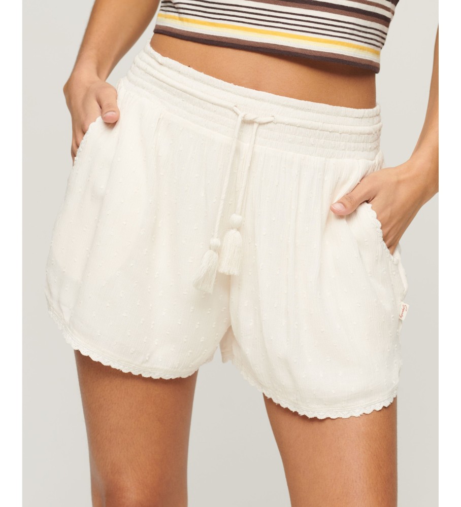 Calções de praia vintage Off-White da Superdry