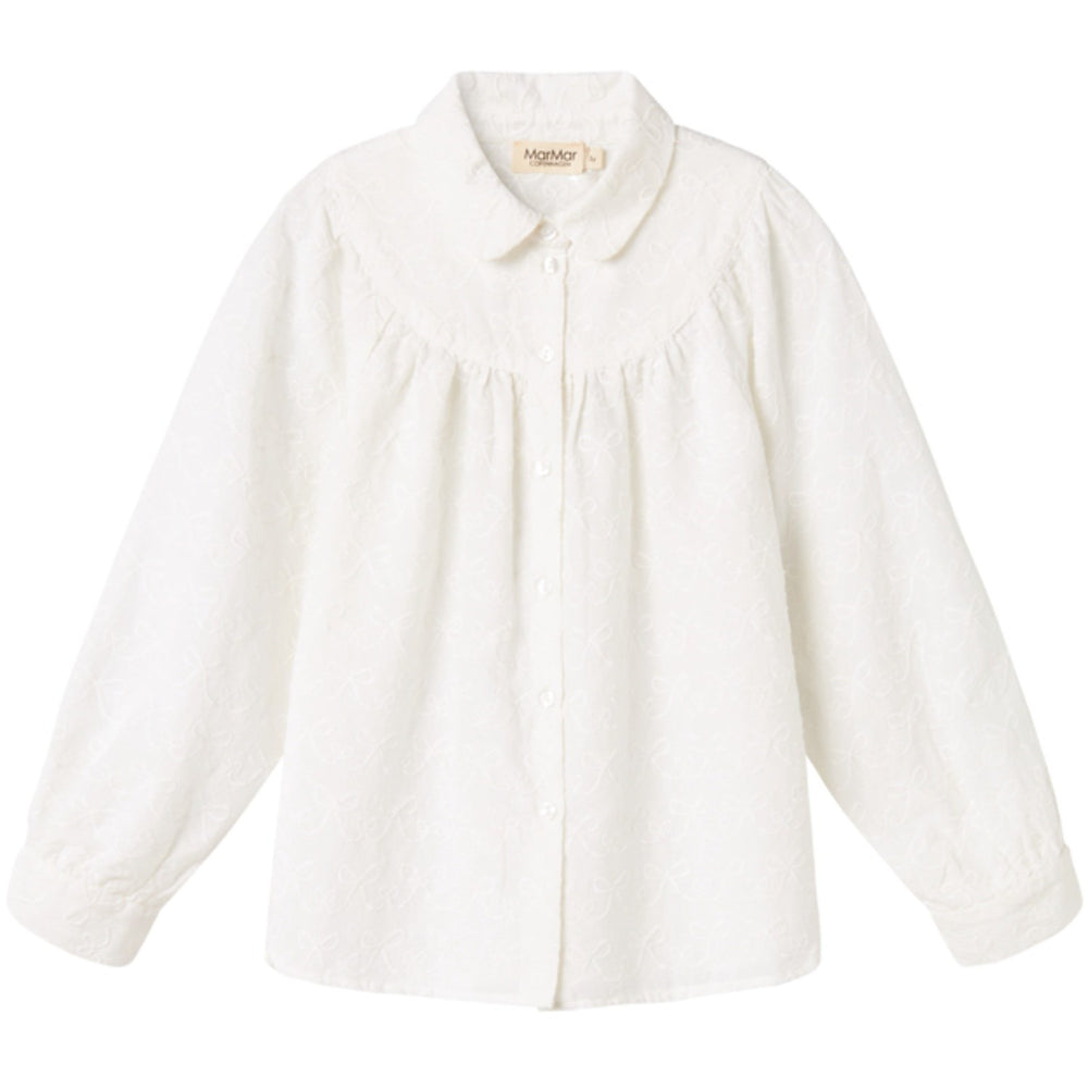 Køb MarMar Cotton Bow White Trissa Bluse