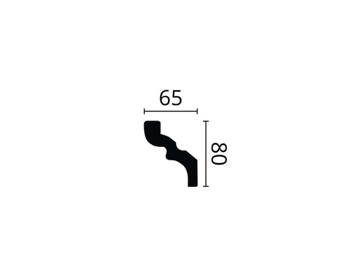 Plafondlijst D14 1 st. 2 m x 65 x 80 mm