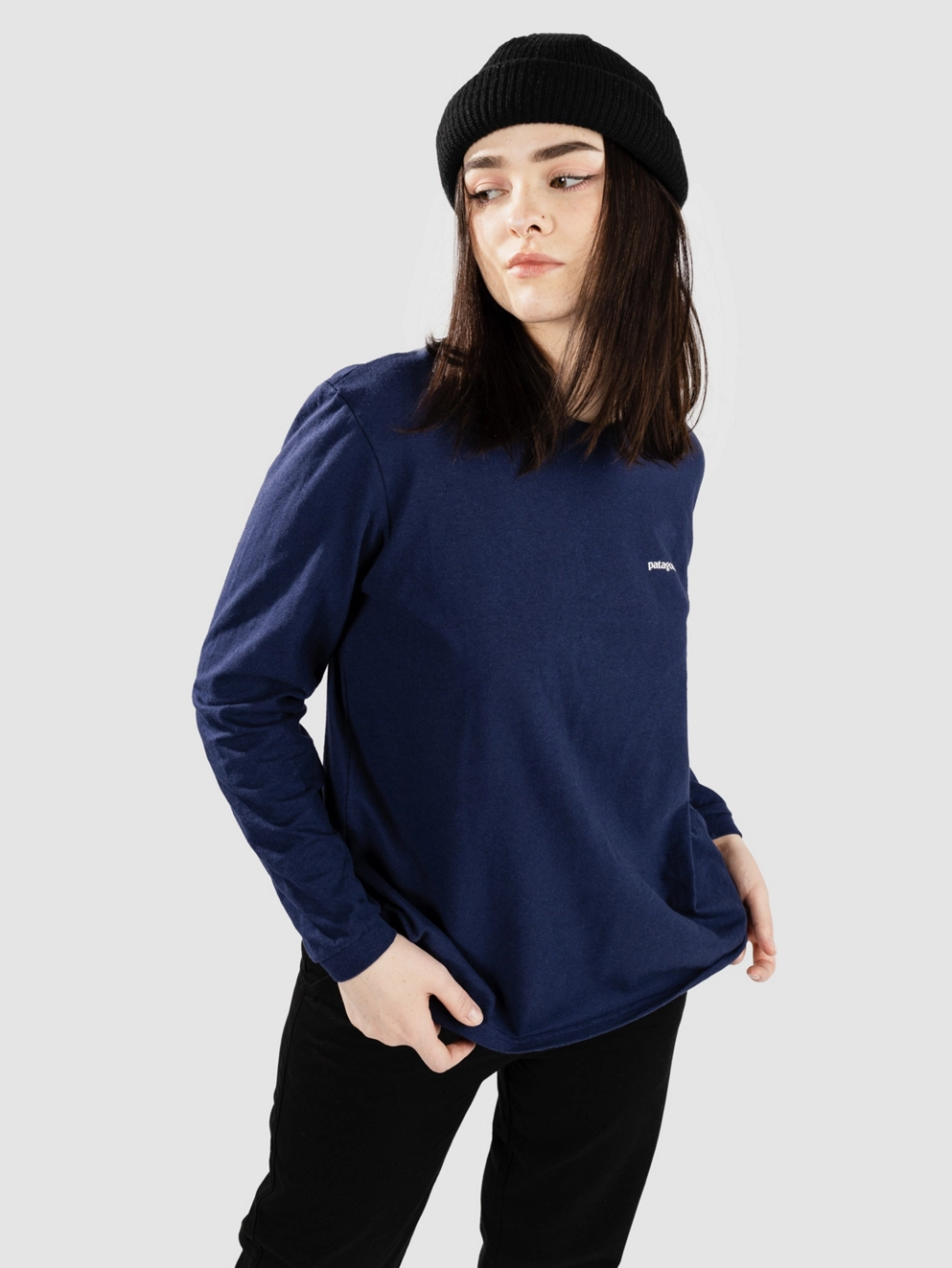 Patagonia P-6 Logo Responsibili Long Sleeve T-Shirt sound blue