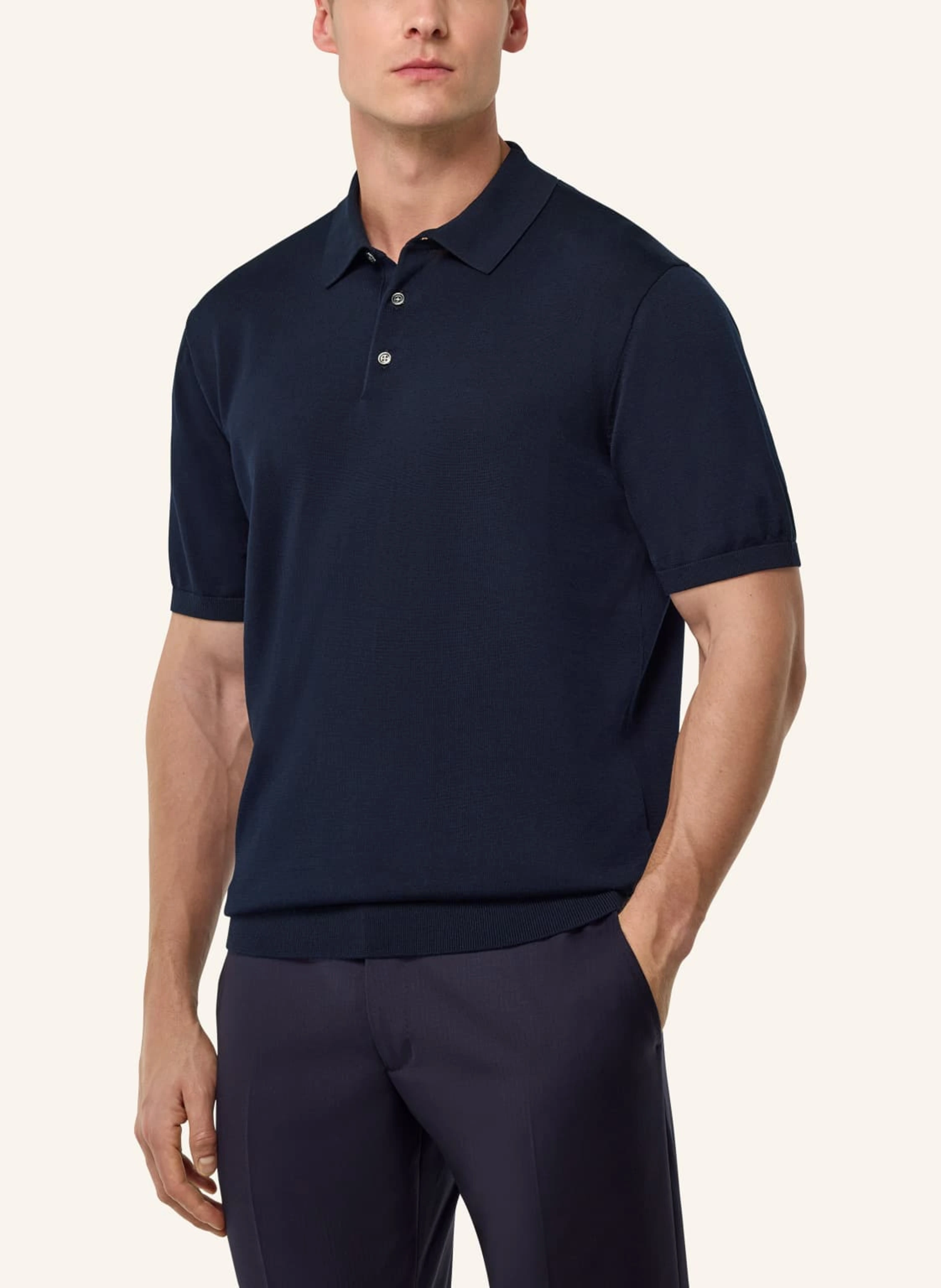 BOGGI MILANO Strick-Poloshirt