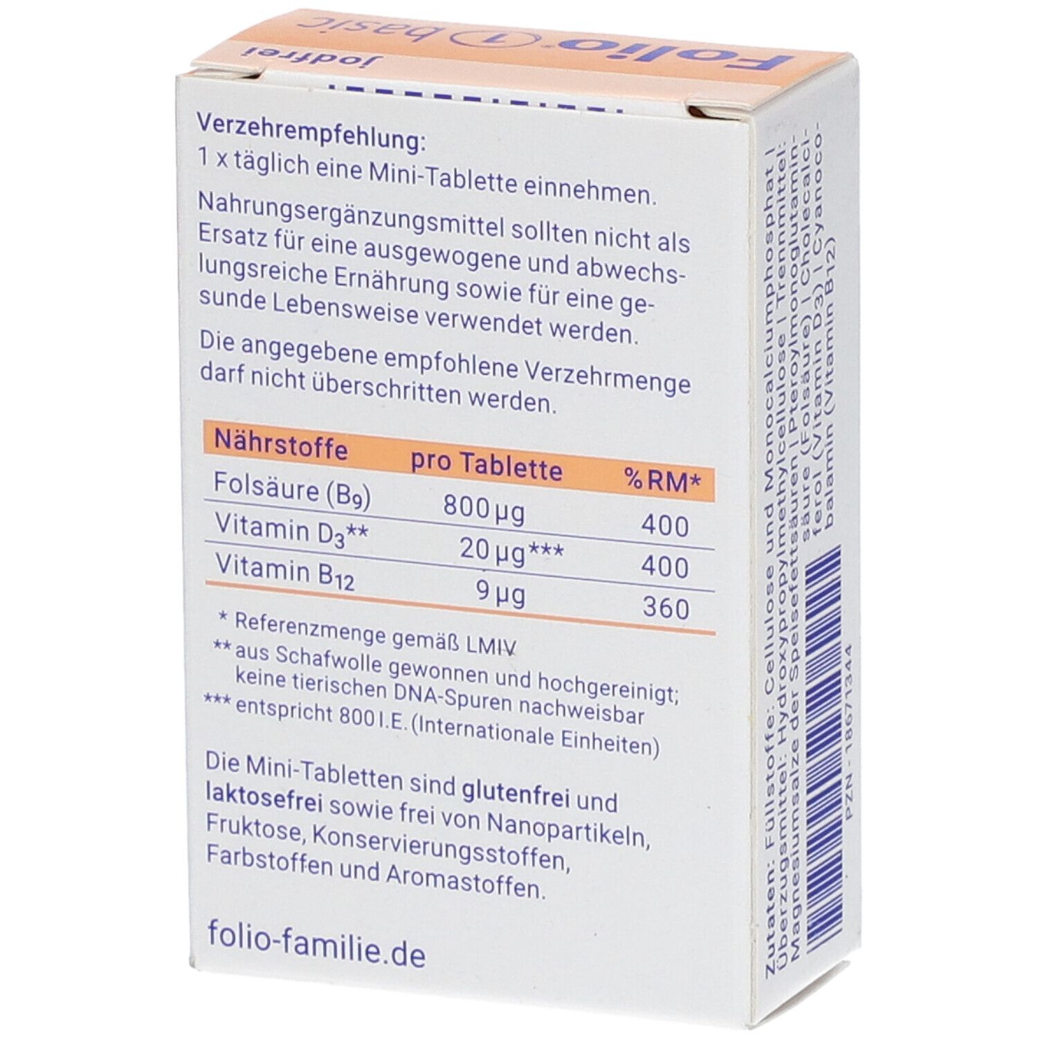 FOLIO 1 basic jodfrei Filmtabletten
