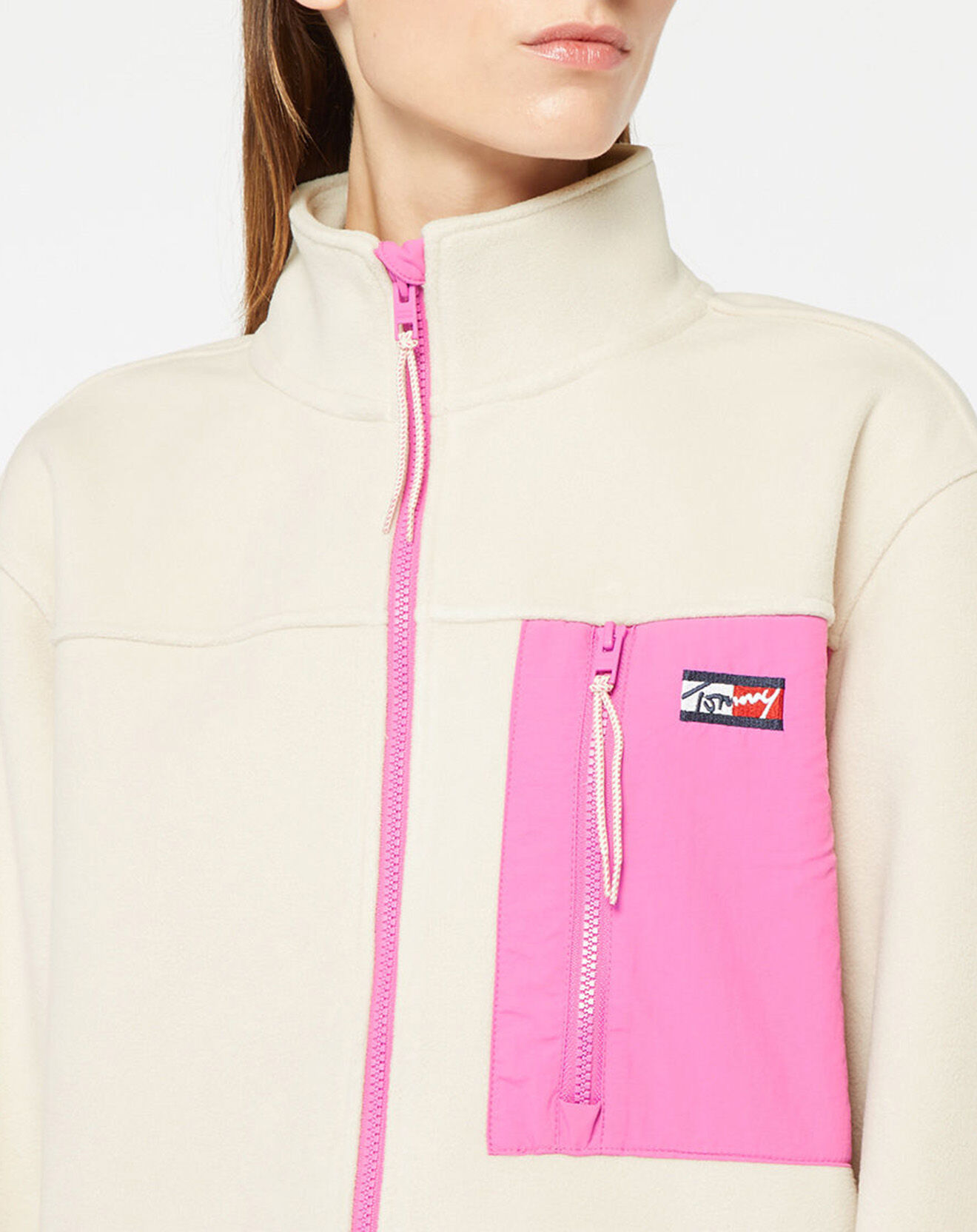 Tommy Jeans Veste Polaire beige/rose