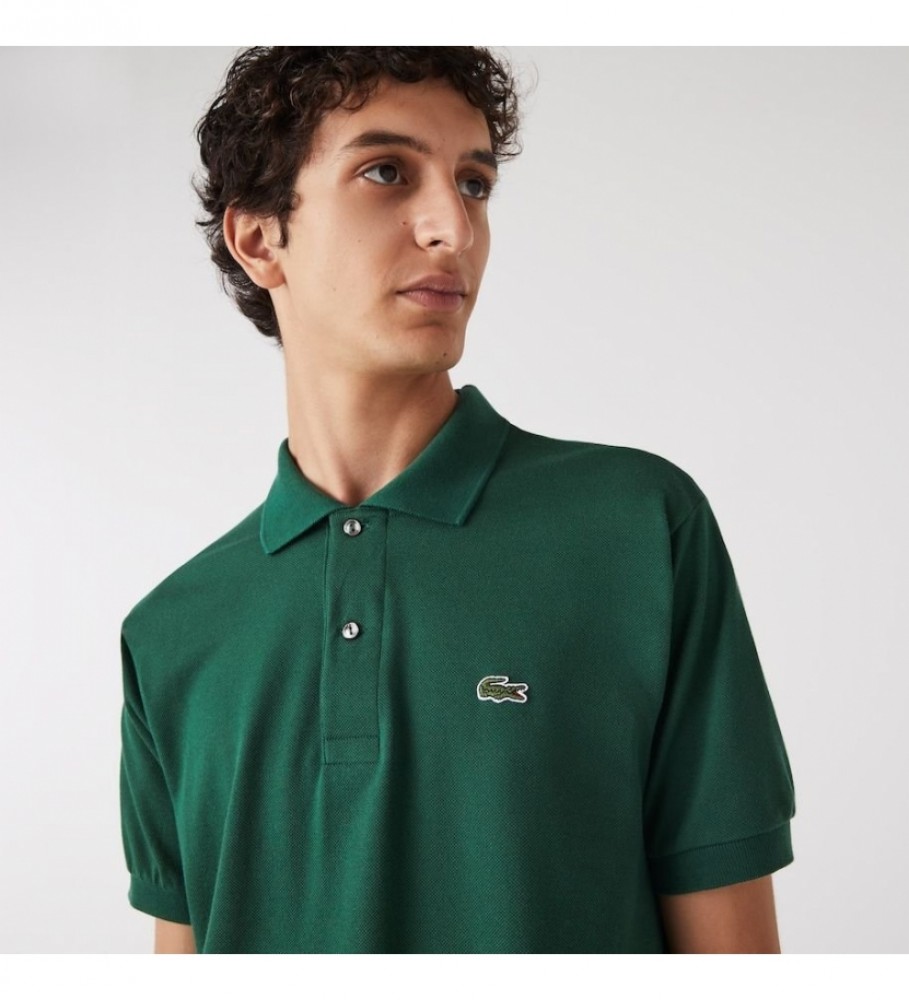 Camisa polo Lacoste Classic Fit tamanho G (12,12) verde