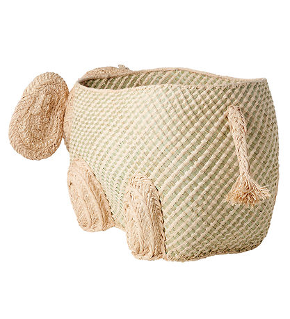 Rice Aufbewahrungskorb - Raffia/Algen - Großer Elefant - Natur
