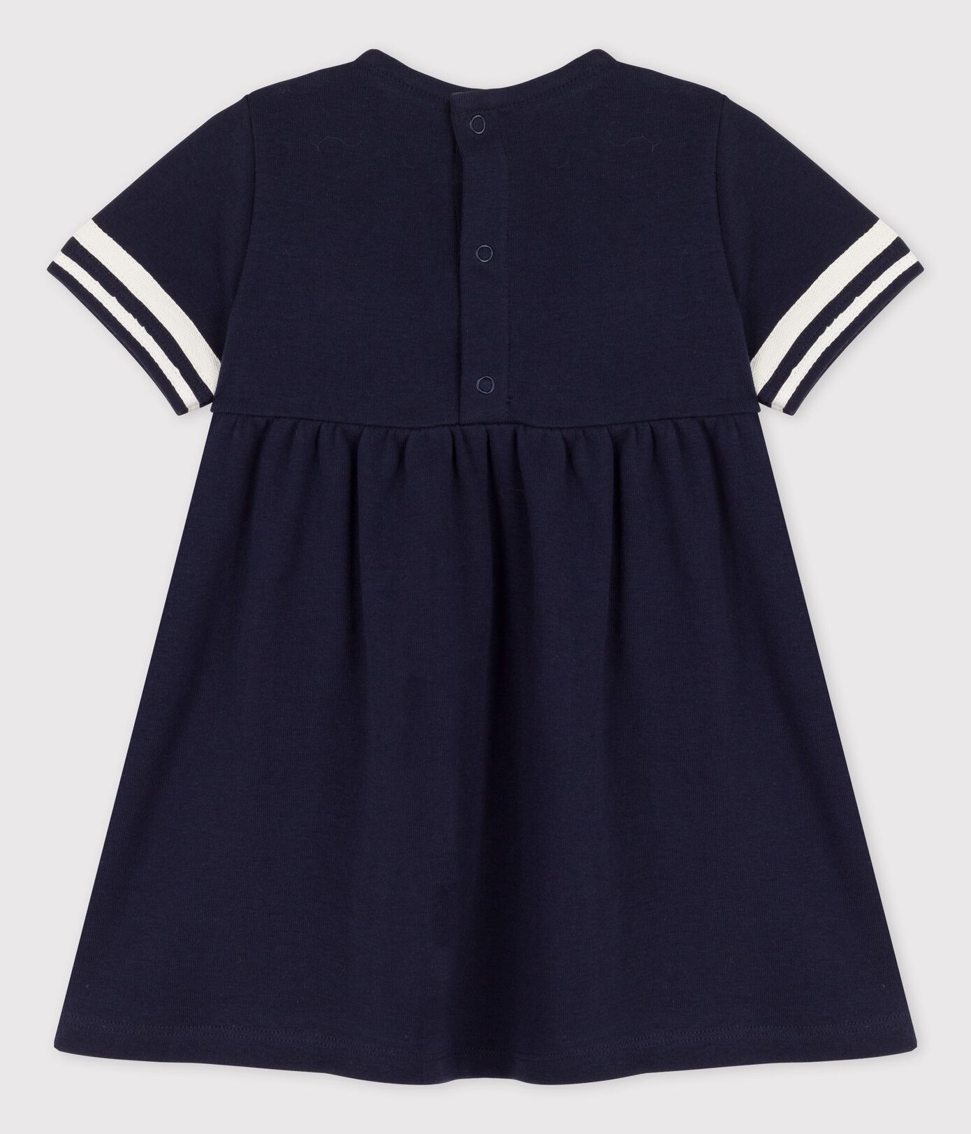 Robe style marin en coton bio bébé