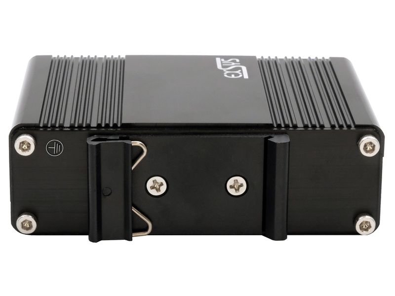 Exsys Medienkonverter EX-60340, 60W, SFP, mit PoE PoE  Medienkonverter 10/100/1000Base-T zu SFP